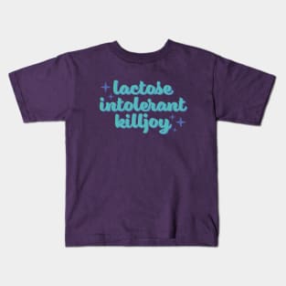 Lactose Intolerant Killjoy - Spearmint and Blue Kids T-Shirt